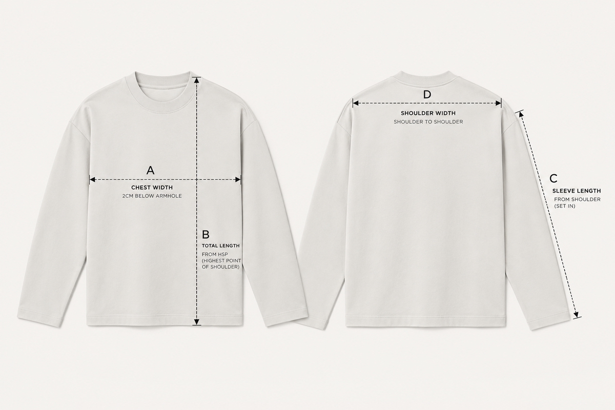 Garment measurement guide