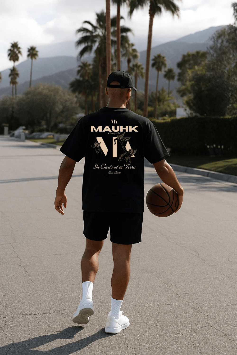 ANGEL TEE 🪽– BLACK - MAUHK