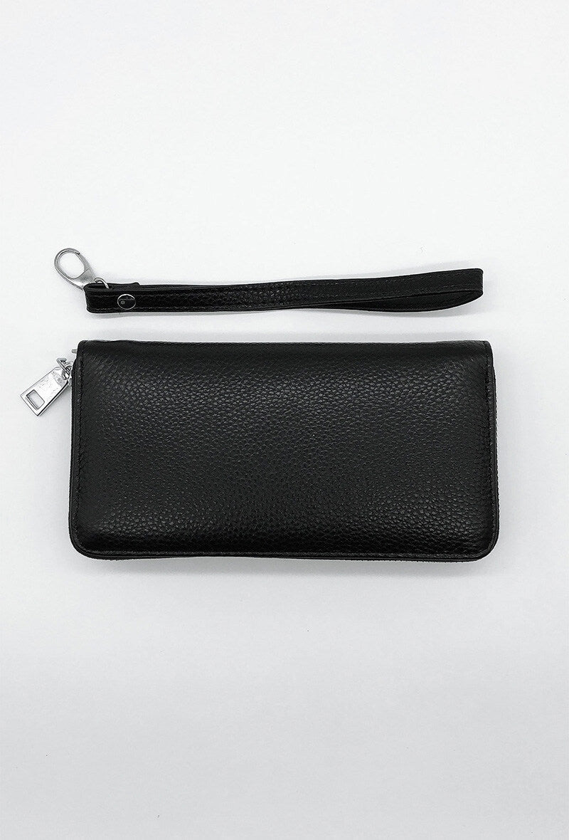 BLACK ZIP CLUTCH - MAUHK