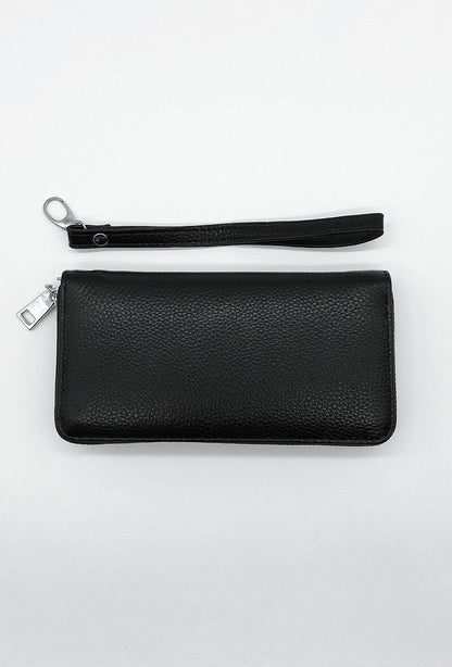 BLACK ZIP CLUTCH - MAUHK