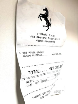 FERRARI RECEIPT (DIRTY) - MAUHK