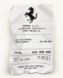 FERRARI RECEIPT (DIRTY) - MAUHK