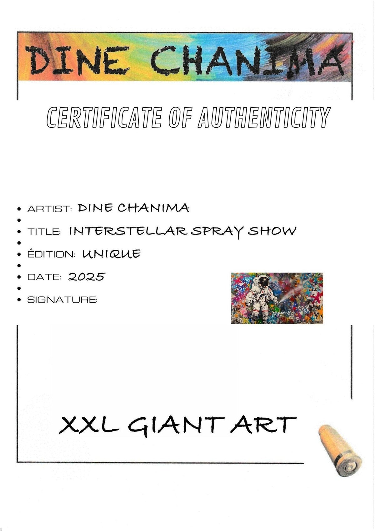 Interstellar Spray Show — Dine Chanima - MAUHK