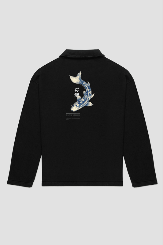 KOI FLOW LONGSLEEVE POLO - MAUHK