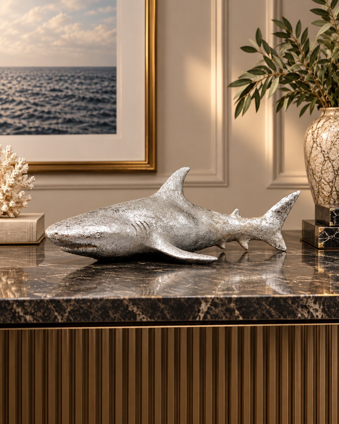 SILVER SHARK — Sculptural Object - MAUHK